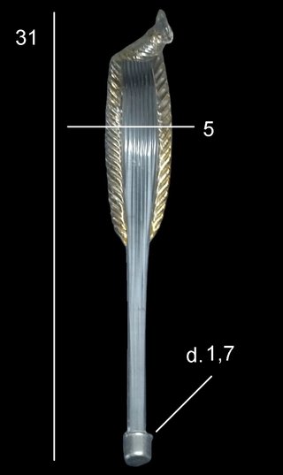 Ricambio Foglia Cristallo Oro Lampadario
