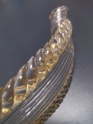 Ricambio Foglia Cristallo Oro Lampadario