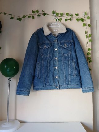 Chaqueta Vaquera con Borreguillo MANGO