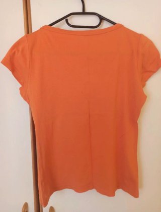 Camiseta naranja 100% algodón talla 42