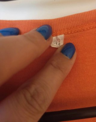 Camiseta naranja 100% algodón talla 42