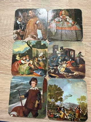 Set de 6 Posavasos Obras de Velázquez
