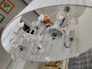 Lámpara de Salón con Cristales