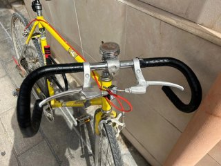 Bicicleta de Carretera Vintage Amarilla Talla M