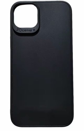 Funda móvil negra 3D Camera