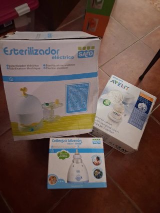 Set Cuidado Bebé: Esterilizador, Calienta,esterili