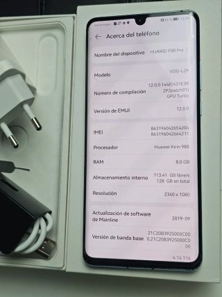 Huawei P30 Pro, color azul