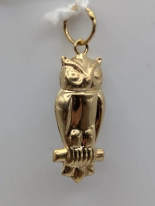 Colgante Oro 18k Búho