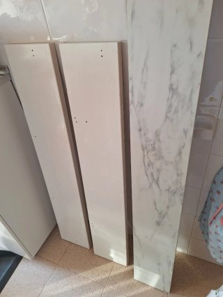3 Baldas (1 imitación mármol)