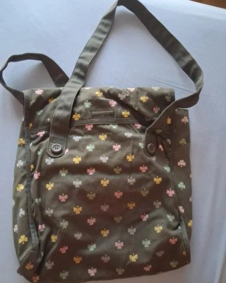 Bolso de tela fuerte Women'secret con treboles