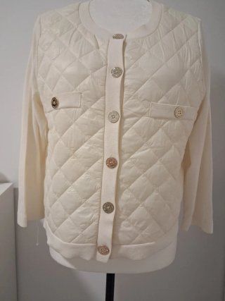 Chaqueta Purificación García,  punto y acolchada