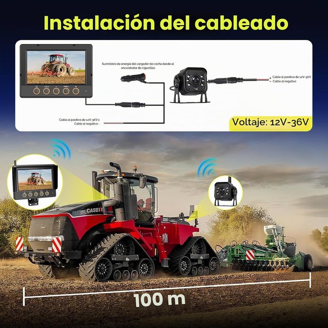 Cámara Marcha Atrás Inalámbrica con Pantalla