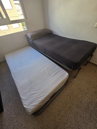 Cama nido 90cm con colchón supletorio