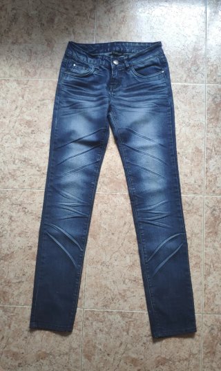 Vaqueros mujer azules