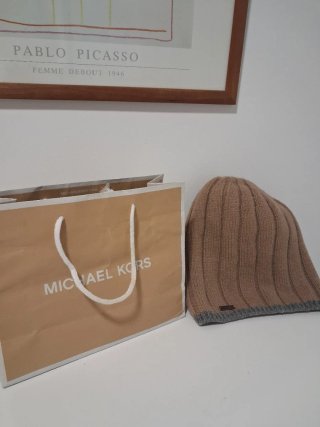 Gorro Michael Kors Unisex Marrón y Gris