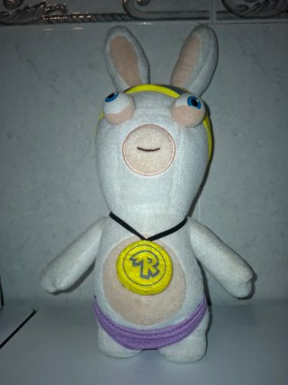 Peluche Rabbid con Gafas de Natación