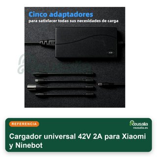 Cargador universal 42V 2A para Xiaomi y Ninebot