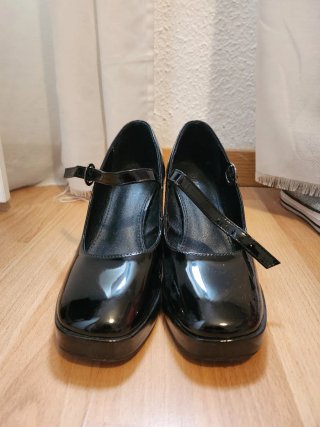 Zapatos Mary Jane Góticos Lolita Negros tacón alto