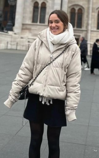 Abrigo Acolchado Beige