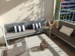 Set di divani da terrazza in metallo