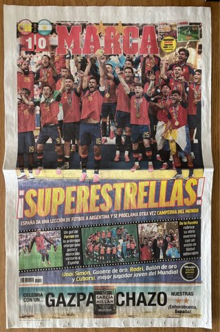 Periódico Marca - Campeones España Mundial