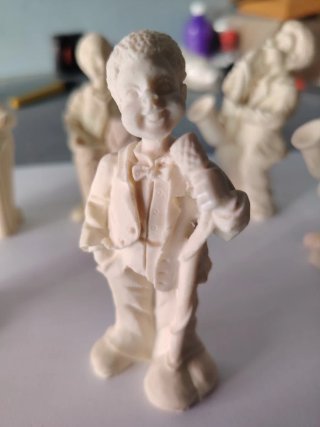 Miniaturas de músicos marmolina