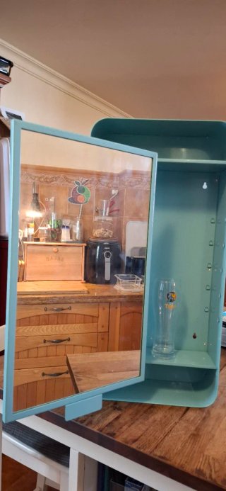 Armario Espejo IKEA GUNNERN Vintage Azul/Turquesa