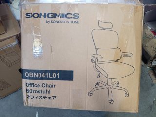 SONGMICS Silla de Oficina Ergonómica Tela de Malla