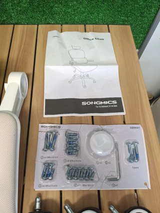 SONGMICS Silla de Oficina Ergonómica Tela de Malla