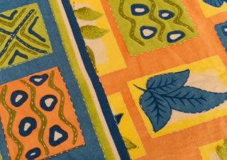 Colcha Cama Diseño Floral India