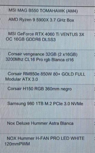 PC Gaming Ryzen 9 5900X + RTX 4060 Ti