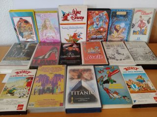 Lote de películas en VHS