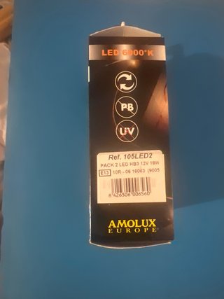 Lámpara LED Amolux HB3 6000K
