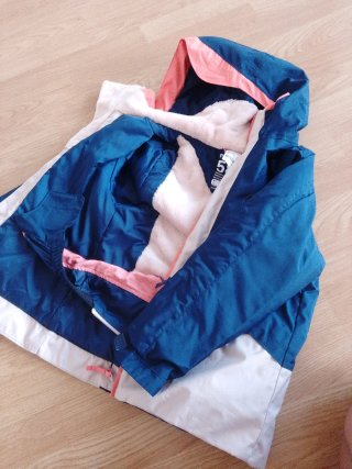 Chaqueta Nieve Niña Azul y Blanca talla 5-6