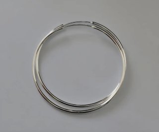 Pendientes aro de plata 5 cm
