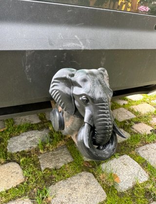 Cubre Bola de Remolque Elefante 3D
