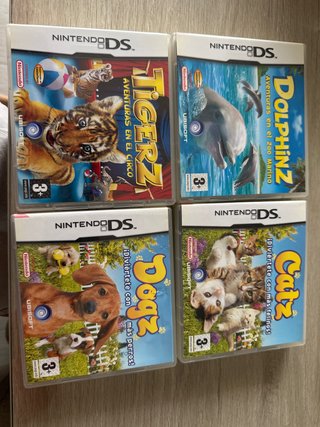 Lote 4 Juegos Nintendo DS: Tigerz, Dogz, Catz, Dol