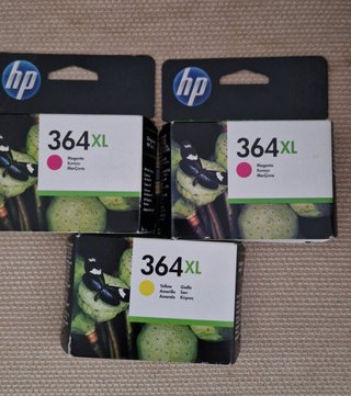 Tintas HP 364XL Originales (Magenta y Amarillo)