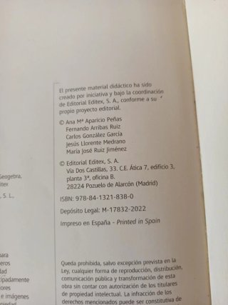 Matemáticas I 1º Bachillerato