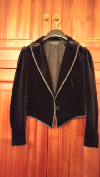 Chaqueta Torera Terciopelo Vintage Negra
