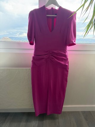 Vestido fiesta (Color Buganvilla) - Talla S