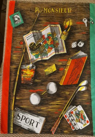 Tapete mantel juegos vintage