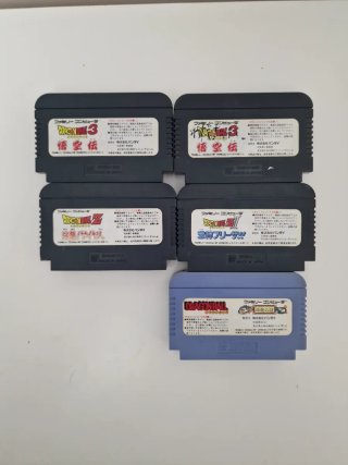 Lote 5 Cartuchos Famicom Dragon Ball Bandai