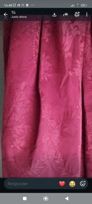 Traje Fallera Huertana Damasco Rojo
