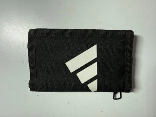 Cartera Adidas Negra con Logo Blanco