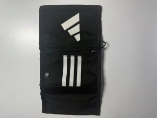 Cartera Adidas Negra con Logo Blanco