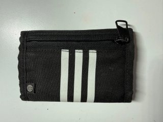 Cartera Adidas Negra con Logo Blanco