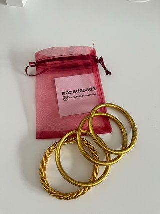 Pulseras Pan de Oro Monadeseda