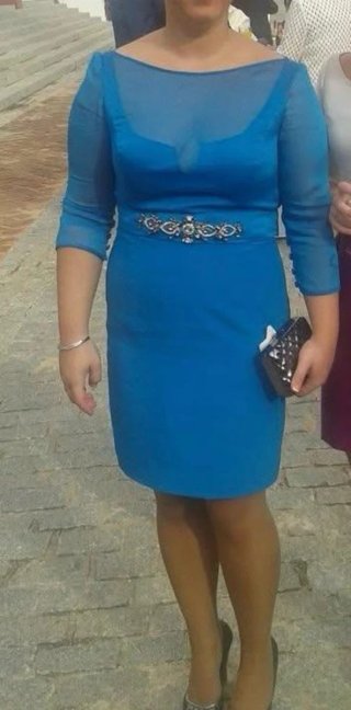 Vestido de fiesta azul