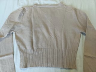 Cárdigan corto de punto E&R beige